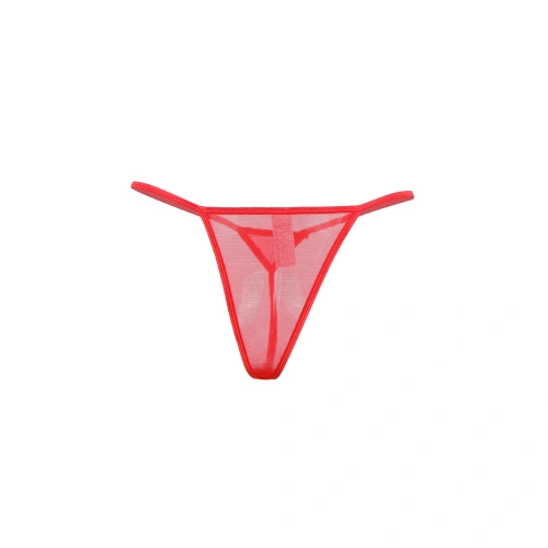 Дантелен жартиерен колан с прашки Paris P5156 червен [4]