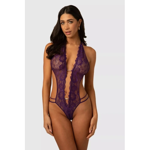 Боди с отворено дъно Renee Kanten лилаво