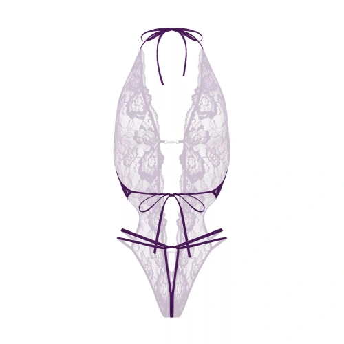 Боди с отворено дъно Renee Kanten лилаво [6]