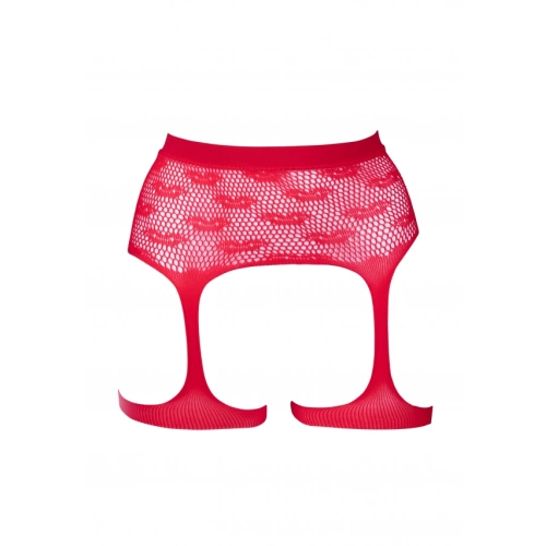 Жартиерен колан Kiss червен [5]