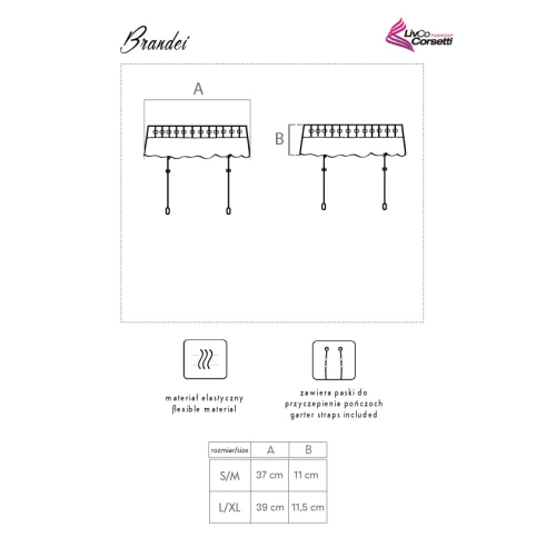 Дантелен жартиерен колан Brandei [6]