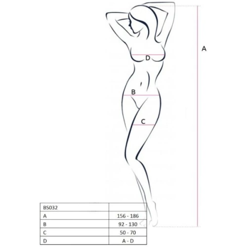 Цяло боди Passion BS032 червено [1]
