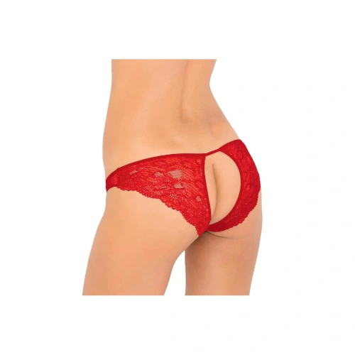 Бикини с отворено дупе Rene Rofe червени [1]