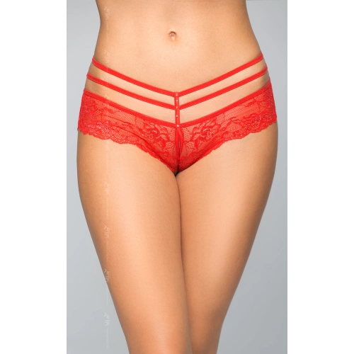 Боксерки с отворено дъно Softline 2476 червени